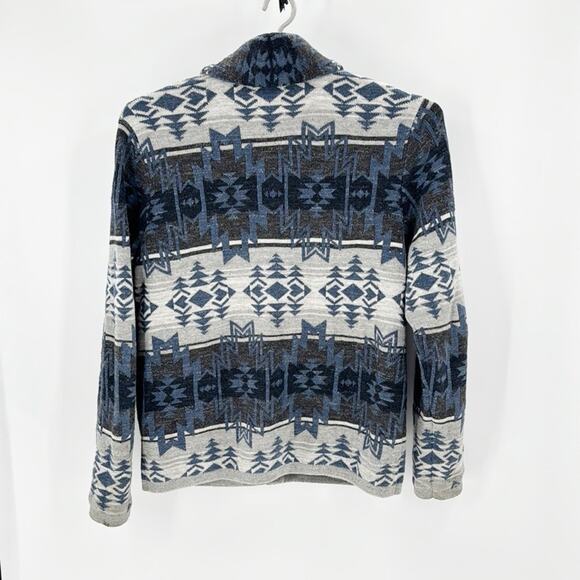 Ombre Shawl Cardigan Sweater grandpa native indigenous western size XL - Picture 3 of 9